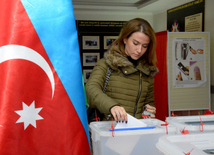 Azerbaijani parliamentary election kicks off. Baku, Azerbaijan, Nov.01, 2015